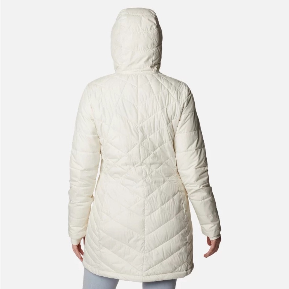 Columbia NWT Women's Heavenly Long Hooded Jacket Sz L Water Resistant Insulated - Picture 6 of 9